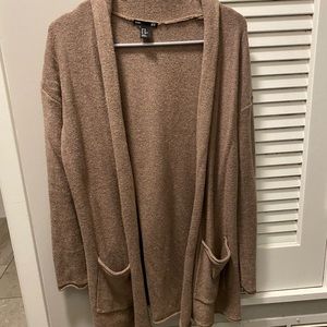 Beige knit cardigan